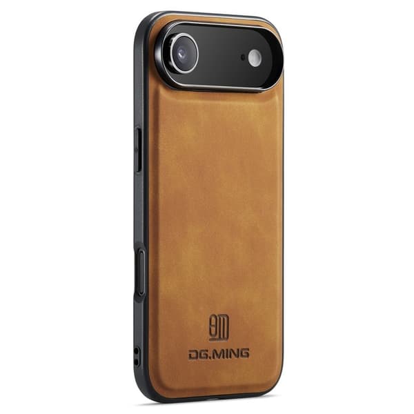 DG.MING Mobilskal till iPhone Air PU Läder PC + TPU Hybrid - Brun