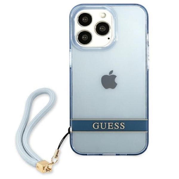 Guess iPhone 13/13 Pro Skal Translucent Stap - Blå Blå