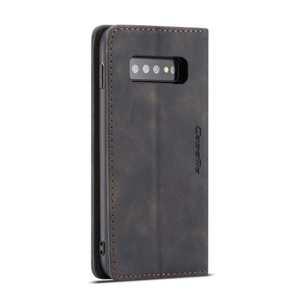 CASEME Plånboksfodral för Samsung Galax S10 Plus - Svart Svart