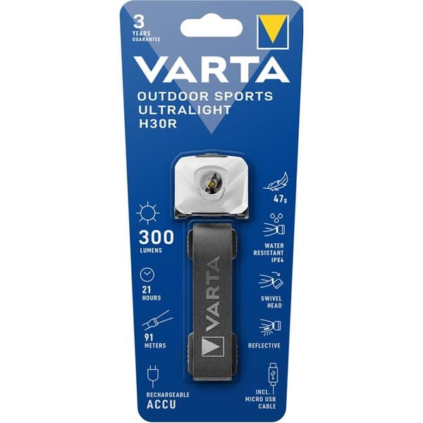 Varta Forlygte Udendørs Sport Ultraligh - Hvid Vit