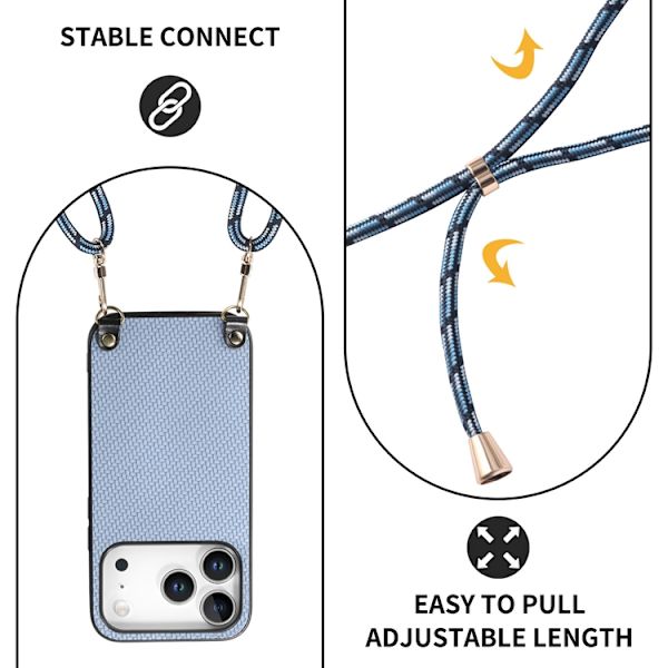 Mobilskal till iPhone 17 Pro med Metall Linsbåge Liquid Silikon - Blå Blå