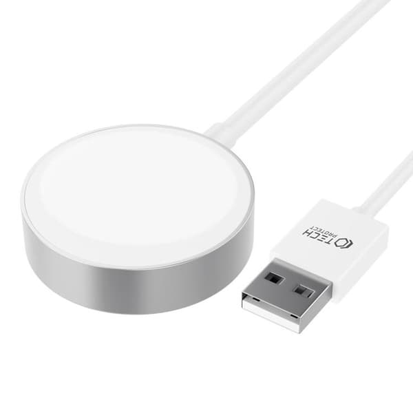 Tech-Protect Apple Watch Magnetisk Oplader 120cm - Hvid Vit