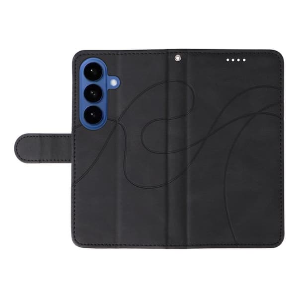 Samsung Galaxy S26 / S26 Pro Plånboksfodral Ställ Konstläder - Svart