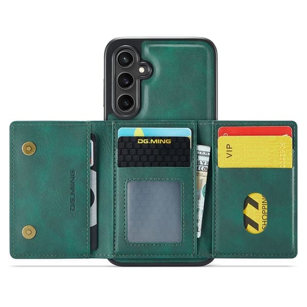 DG.MING M5 Series Mobilskal till Samsung Galaxy S25+ Konstläder Grön
