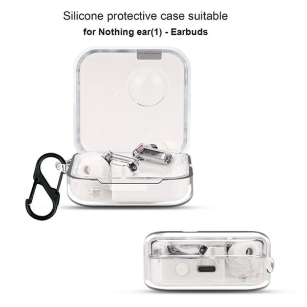Nothing Ear 1 Bluetooth Hovedtelefoner Cover Silikon - Transparent