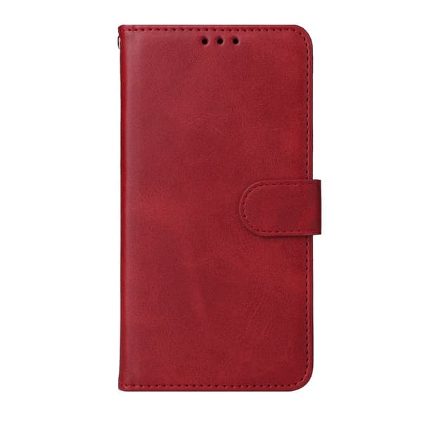 Samsung Galaxy S26 Edge Plånboksfodral Konstläder Folio Flip - Röd