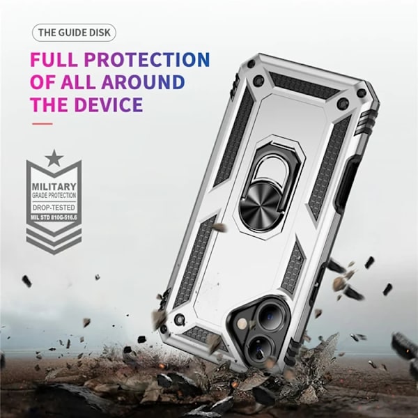 Mobilskal till iPhone 17 med Kickstand - Silver Silver