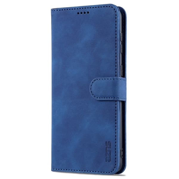AZNS Samsung Galaxy S24 Plånboksfodral Ställ Konstläder - Blå