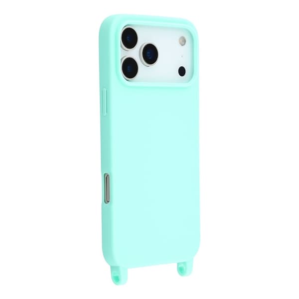 Mobilskal till iPhone 17 Pro Max TPU Shockproof med Lanyard - Mintgrön Grön
