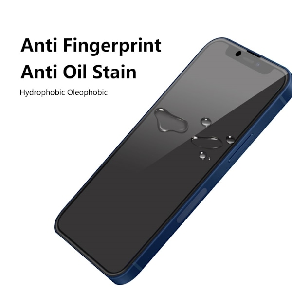 [2-PACK] Privacy Härdat Glas Skärmskydd iPhone 13 Pro Max - Svart Svart