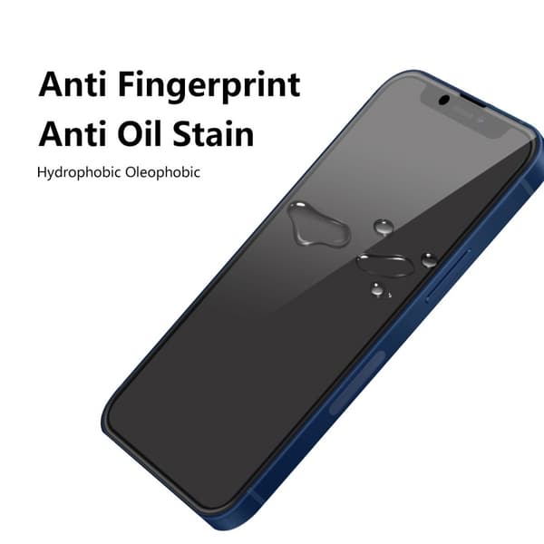 [2-PACK] Privacy hærdet glas Skærmbeskytter iPhone 13 Pro Max - Sort Black