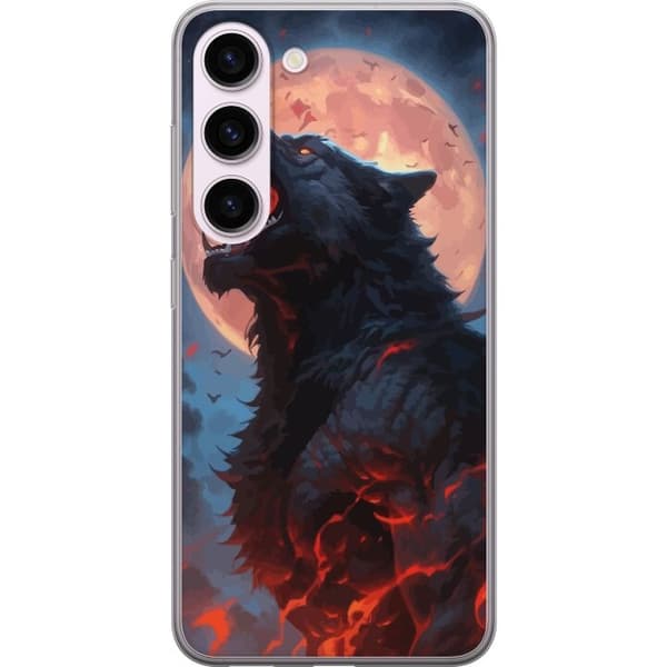 Telefontaske til Samsung Galaxy S23 med Howling Wolf