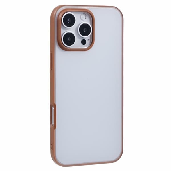 X-LEVEL Mobilskal till iPhone 16 Pro Max PC+TPU Frosted Guld