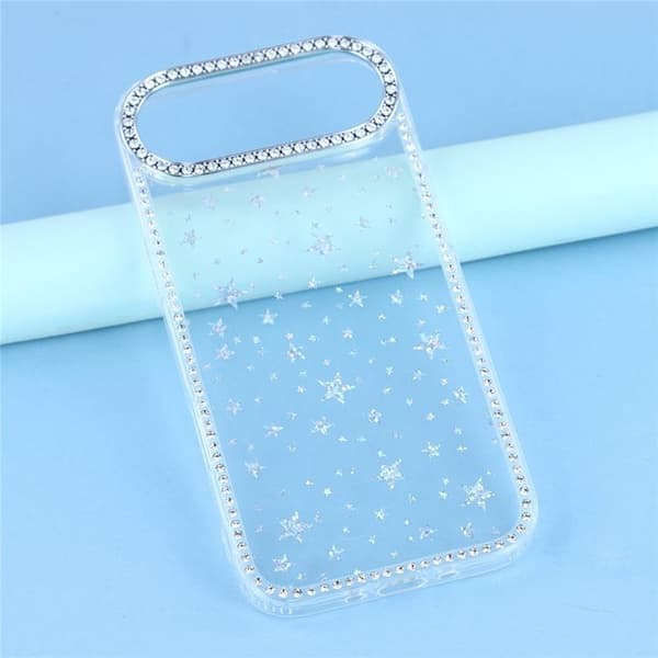 Mobilskal till iPhone Air Rhinestone Edge - Starry Transparent Transparent