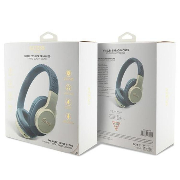 Guess Bluetooth On-Ear Hörlurar Script Blå