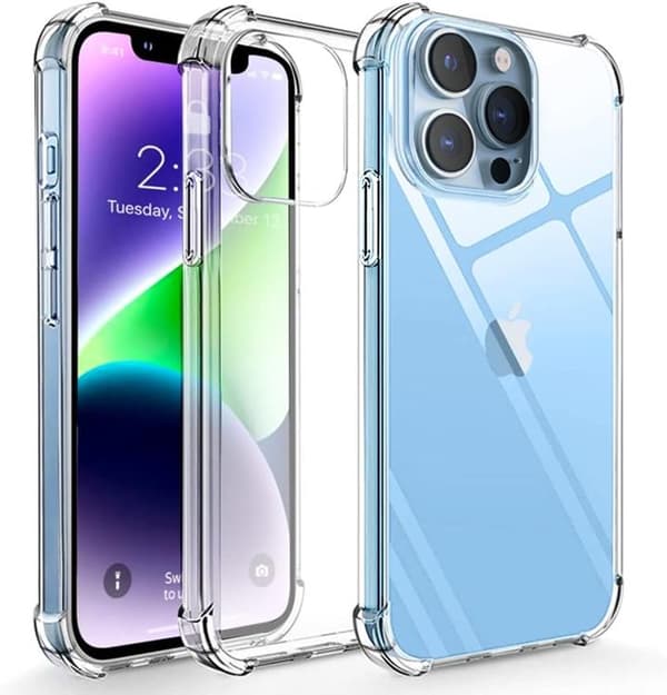 Anti-drop TPU iPhone 14 Pro Max Skal - Transparent Transparent