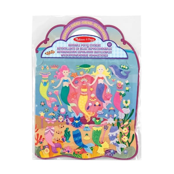 MND Reusable Puffy Stickers Playset Mermaid