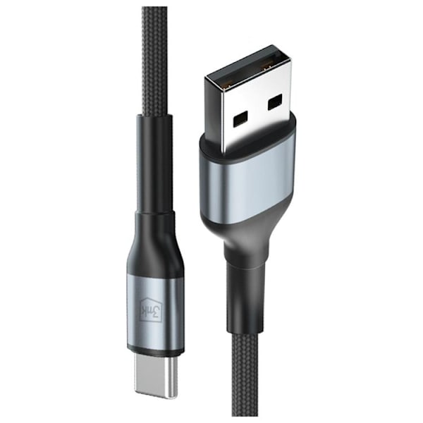 3MK USB-A til USB-C 18W Kabel 9V/2A 2m N-SERIE Hyper - Sort Svart