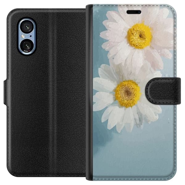 Plånboksfodral till Sony Xperia 5 V med Sommarblommor