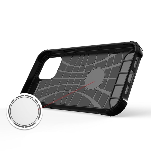 Hybrid Armor Kestävä ja kestävä suojakuori iPhone 13 Pro - musta Black