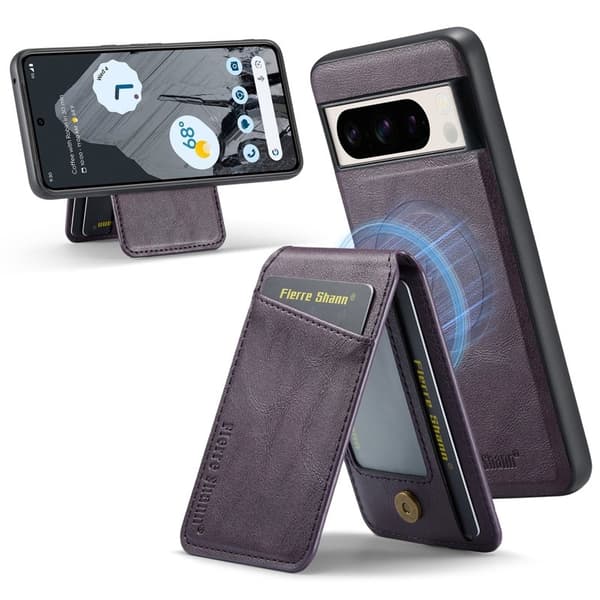 FIERRE SHANN 025 Google Pixel 8 Pro Fodral PU+TPU - Lila