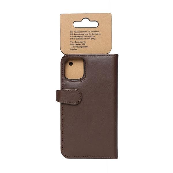 BUFFALO Ægte Læder Telefontaske iPhone 12 Mini - Brun Brun