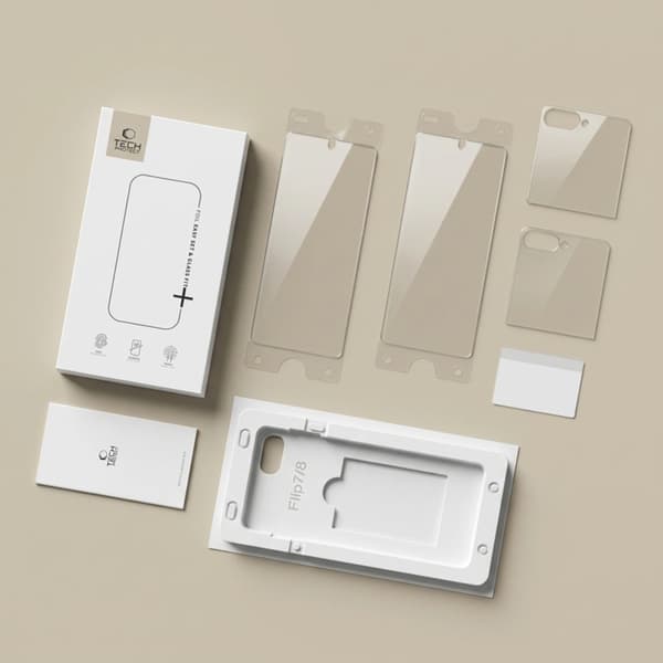 Tech-Protect Easy Set 4-i-1 Härdat Glas Skärmskydd För Galaxy Z Flip 7/8