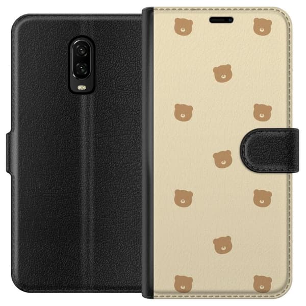 Plånboksfodral till OnePlus 6T med Björnmönster