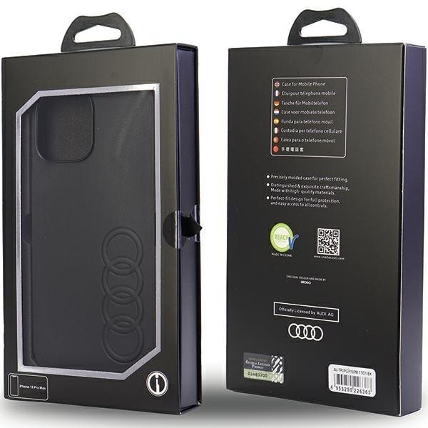 Audi iPhone 13 Pro Max Mobilskal Synthetic Läder - Svart Svart