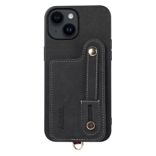 ABEEL Style 03 Mobilskal till iPhone 14 Plus med Kortfack - Svart