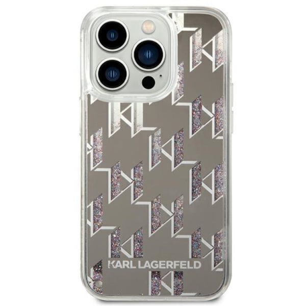 Karl Lagerfeld iPhone 14 Pro Max Skal Liquid Glitter Monogram -