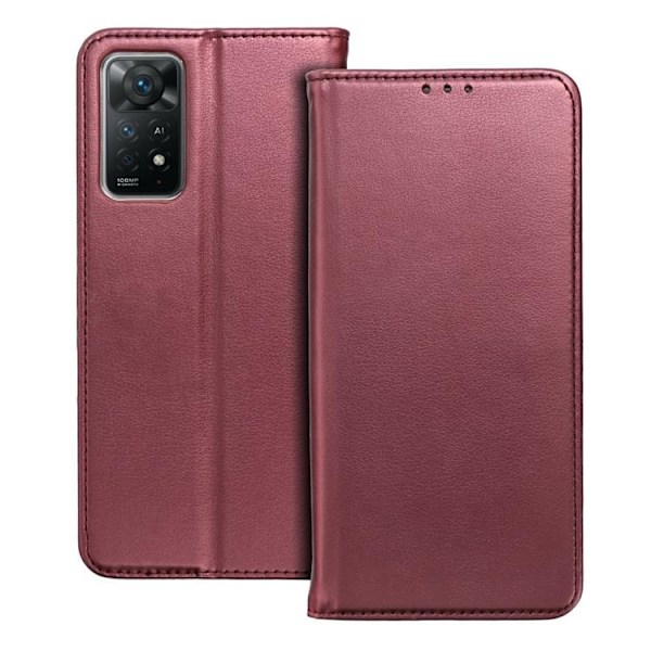 Xiaomi Redmi Note 13 Pro 5G Plånboksfodral Smart Magento - Burgundy