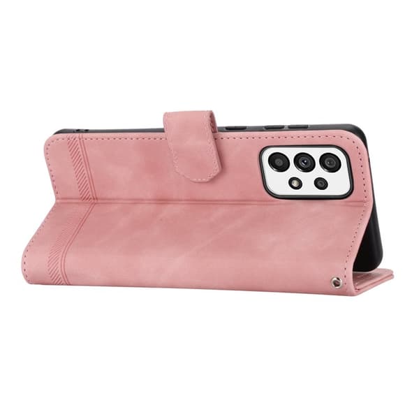 DIERFENG DF-03 Plånboksfodral för Samsung Galaxy A73 5G - Konstläder - Rosa