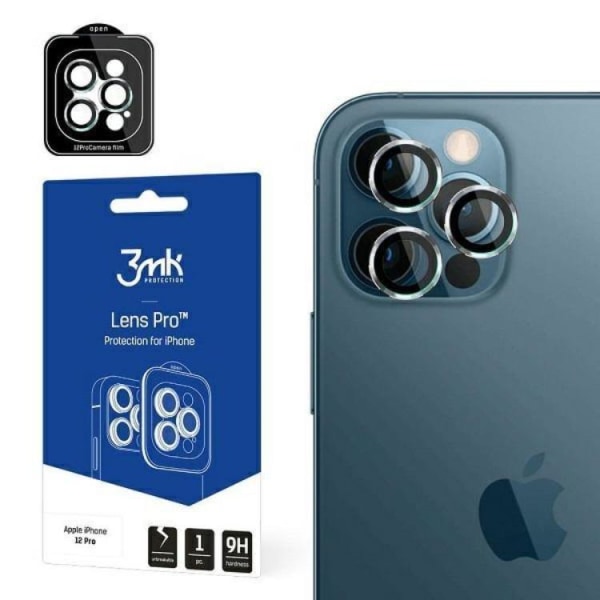 3MK iPhone 12 Pro Kamera linsecover Hærdet glas