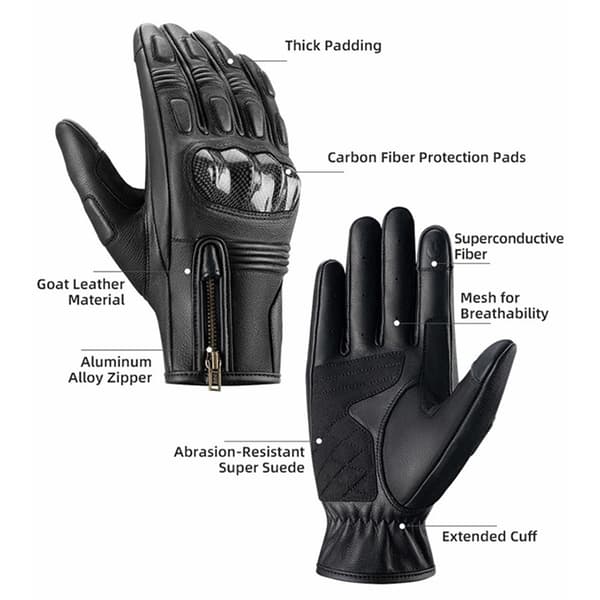ROCKBROS Touchvantar Handskar Cykel Helfinger MT012 Svart