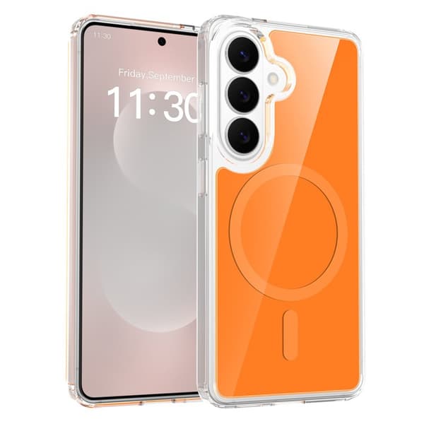 Mobilskal för Samsung Galaxy S26 Magnetiskt TPU + PC - Orange