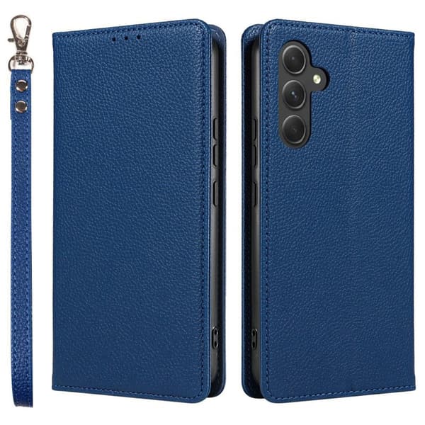 Plånboksfodral för Samsung Galaxy S26 Magnetiskt Konstläder - Mörkblå