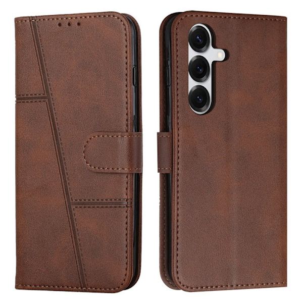 Plånboksfodral för Samsung Galaxy S26 Plus Fällbart Ställ - Brun