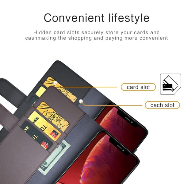 Äkta Läder Fodral till iPhone 13 Pro Max - Brun Brun