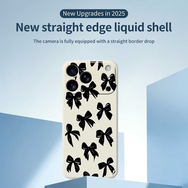 Mobilskal till iPhone 17 Pro Max Bow Pattern Printing Straight - Lila Lila