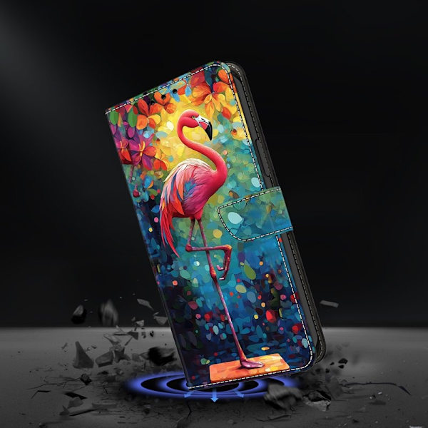 Samsung Galaxy S26 Plånboksfodral Vikbart Ställmönster Konstläder - Bird