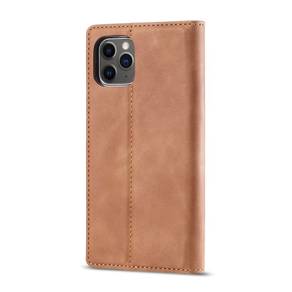 LC.IMEEKE iPhone 11 Plånboksfodral i Konstläder - Brun