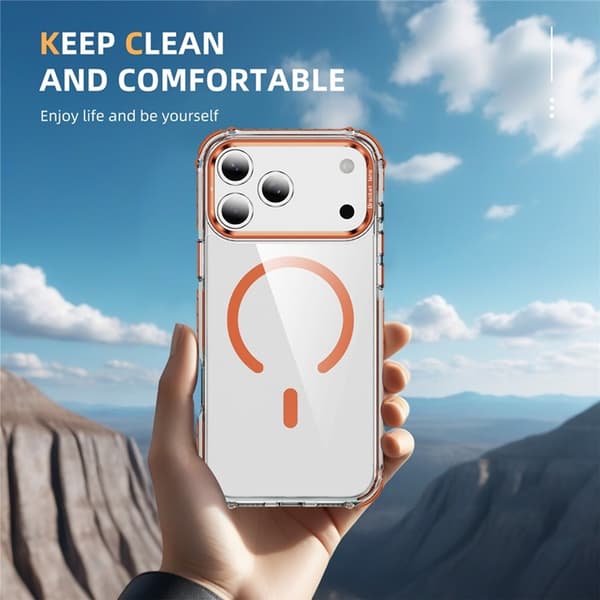 Mobilskal till iPhone 17 Pro Max MagSafe Kickstand - Orange Orange
