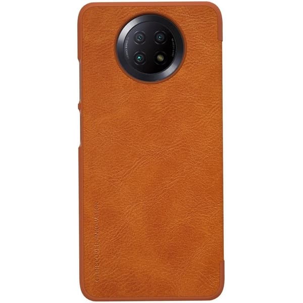 Nillkin Qin Läder Fodral Xiaomi Redmi Note 9T 5G - Brun Brun