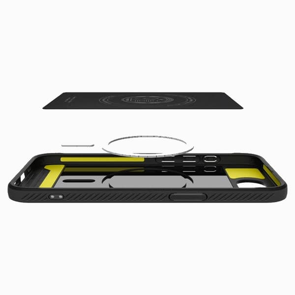 Spigen Telefontaske til iPhone 16e Magsafe Rugged Armor - Matt Sort Svart