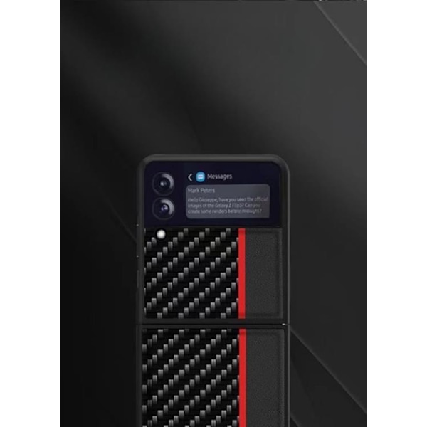 Galaxy Z Flip 4 Skal Carbon PC - Mörkblå