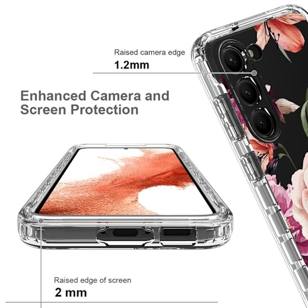 Galaxy S23 Plus Skal Pattern Printing - Lila Flower