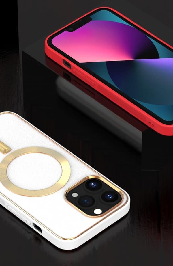 BOOM iPhone 14 Pro Max Magsafe Læderskal Max - Lilla Lila