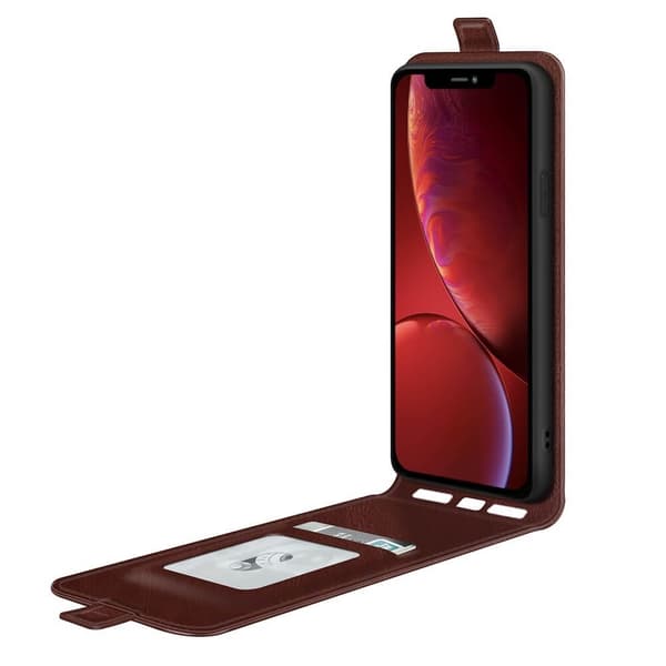 Flipcover med kortholder til iPhone 13 Mini - Brun Brown