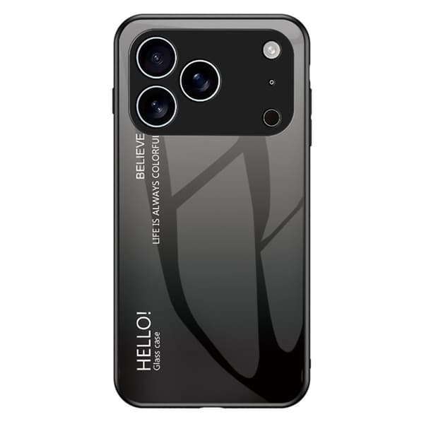 Mobilskal till iPhone 17 Pro Anti-Scratch - Gradient Svart/Grå Svart